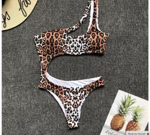 Quality Womail Alluring Biquini Leopard Printed Bikini Push-Up Padded Swimwear Women's wholesale
