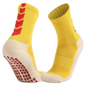 Quality Snagging Resistance Soccer Foot Custom Anti-Slip Basketball Grip Flocked Non Skid Socks wholesale