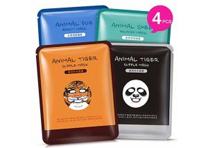Quality Radiant And Nourished Sheet Face Mask Cotton Material Animal Style wholesale