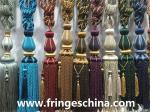 Fashion custom long tassel fringe trimming for curtain attractive tieback