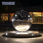 Large Outdoor Metal Forging Stainless Steel Garden Ornaments Planet