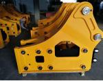 Road Construction Excavator Drill Attachment Yellow Color Strong Bearing