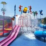 Customized Spray Park Equipment Family Interactive Water Slide Anti UV