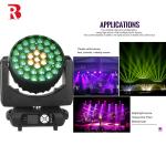 RGBW 4In1 Zoom Beam Wash Dmx Control Led Moving Head Light For Dj Disco Stage