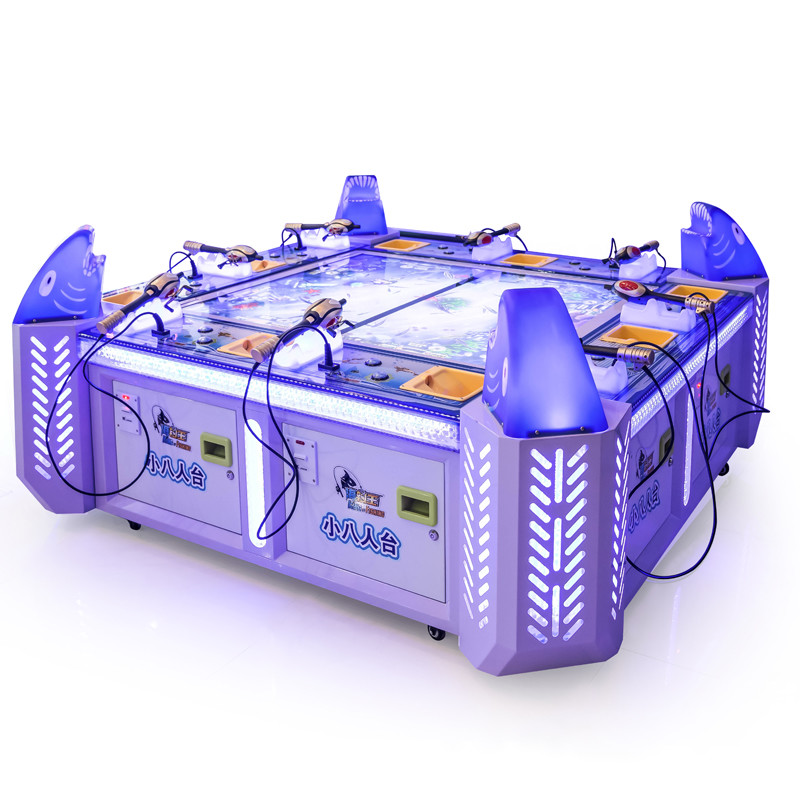 Realistic 3D Shooting Catch Fish Table Gambling Machine With Adjusting Fishhook Position