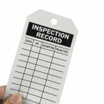 Plastic Tag Vinyl Rectangle Waterproof Durable Indoor Outdoor Safety Tag