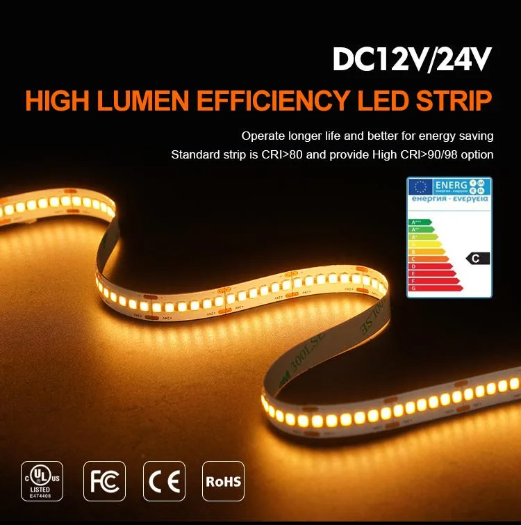 140 LED/m Flexible SMD2835 LED Light Strip with 50000 Hour Working Lifetime