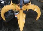 Hydraulic Orange Peel Grab Bucket 0.57 Cum Closed Volume 100-200L/Min Grab Flow