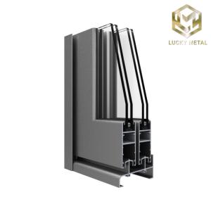 Quality Extruded 3.0mm Aluminium Door Frame Profile Fire Rated 60 Minutes wholesale