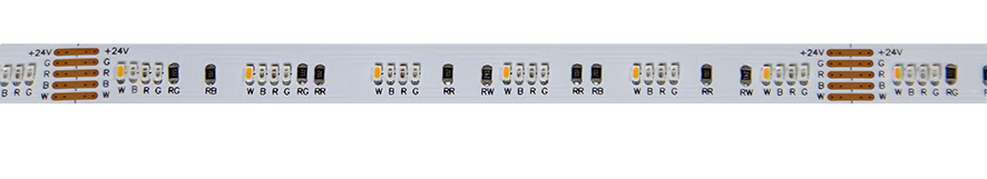 Super Bright 2216 LED Strip Narrow 240leds/M SMD2110 CRI95 2200K RGB+W CCT 1800K Flexible