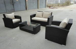 Quality 4pcs cheap KD garden sofas wholesale