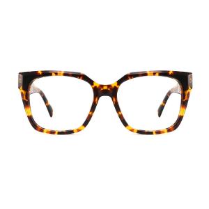 Quality Customize Logo Oversized Frame Glasses Square Spectacle Optical wholesale