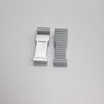 Industrial Silver Aluminum Extrusion Heat Sink Hard Anodizing