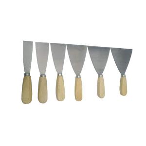 Quality 90 Degree Blade Angle Wooden Handle Paint Putty Knife Stainless Iron Scraper wholesale