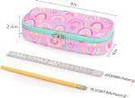 mibasies Kids Pencil Case for Girls and Boys Soft Rainbow Pen Box Pouch (Rainbow