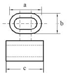 Aluminum Alloy Cable Sleeve Oval