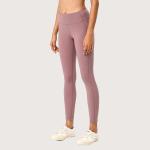 Nude Feeling 80% Fabric Yoga Clothes For Women Black Leggings With Pockets