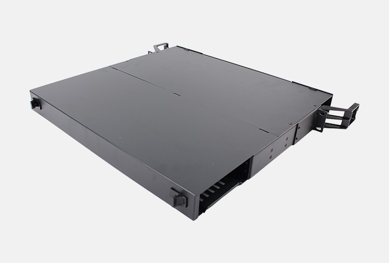700 5 Black MPO Patch Panel 12 Ports Fiber Optic ODF 1U Rack Mount