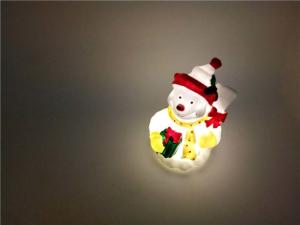 Quality High Quality Wireless Christmas LED Decoration Mini Light up Snowman Plastic Toy wholesale