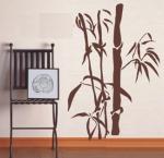 Nontoxic Novelty PVC Bamboo Decoration Tree Wall Sticker F048