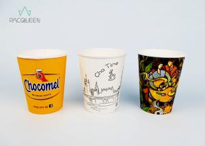 Quality Food Safe Ink Printed Single Wall Coffee Cups , Personalized Paper Cups wholesale