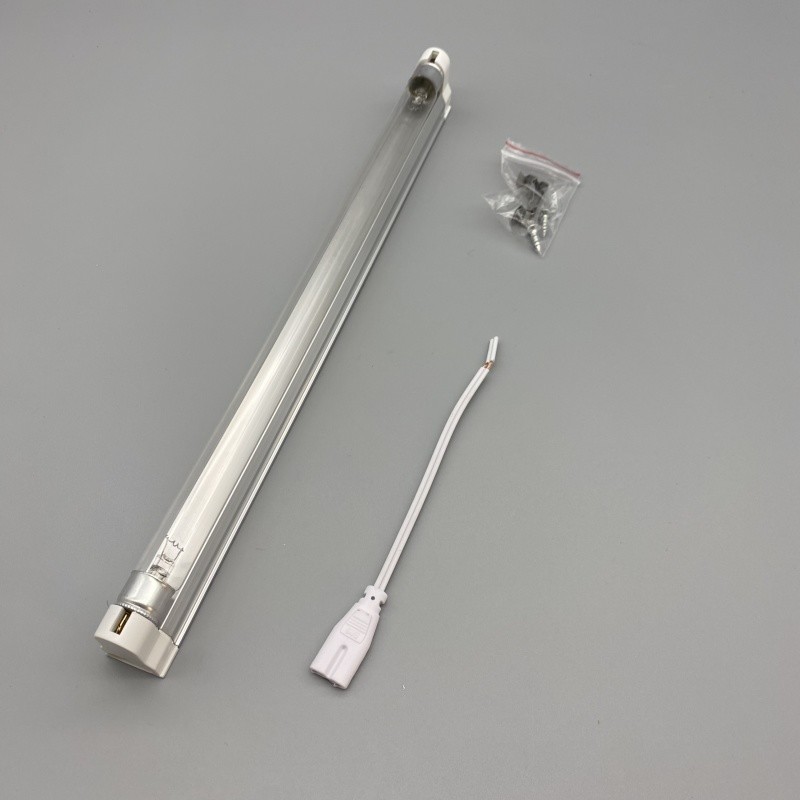 Aluminum And Glass T5 UVC Bulb 212mm 6W Ozone Producing UV Lamp