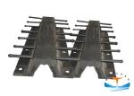 Black Marine Safety Equipment , Wheel Roller Marine Rubber Fender