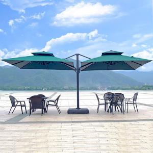 Quality Foldable Outdoor Sunshade Parasol Large Aluminum Garden Umbrella for Hotel Restaurant Banquet wholesale