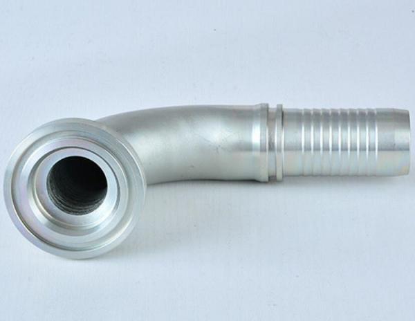 90 Degree SAE Flange 6000 Psi ISO 12151-3--SAE J516 High Pressure Hose Flange