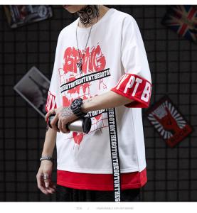 Quality Small quantity clothing manufacturer Oversize 100% Cotton Men Streetwear T Shirts Heat Transfer Press wholesale