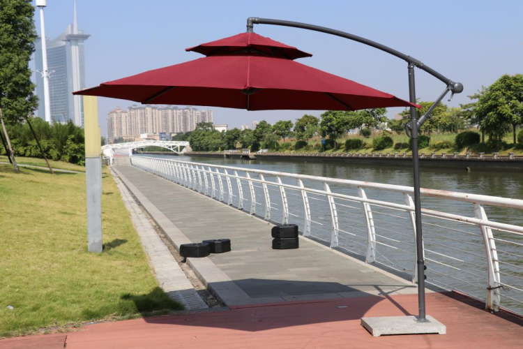 Advertising Sun Parasol Umbrella Aluminum Frame Large Parasol Umbrella