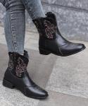 Female Ladies' Leather Western Cowboy Boots With Excellent Performance