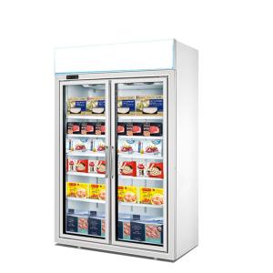 Quality Top Mounted Commercial Glass Freezer With Automatic Drain Water Evaporating System wholesale