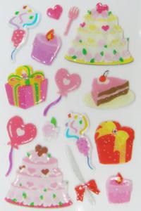 Quality Fancy Lovely DIY Cute Japanese Puffy Stickers For Party Decoration Personalized wholesale