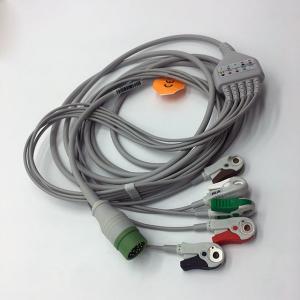 Quality Colin Compatible 5 Lead Ecg Cable , Gray Patient Cable For ECG Machine wholesale