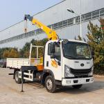 tipper truck mounted crane 3.2 ton 4 ton knuckle hydraulic boom crane for sale