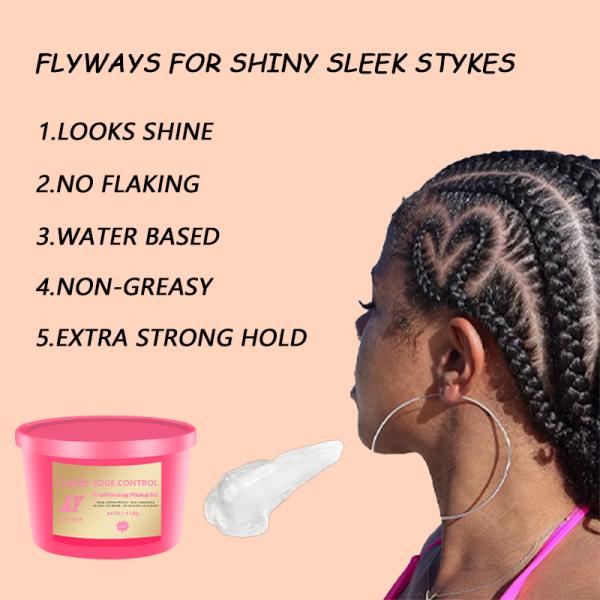 64oz Fast Drying 24 Hour Hair Edge Control Private Label Strong Hold Custom
