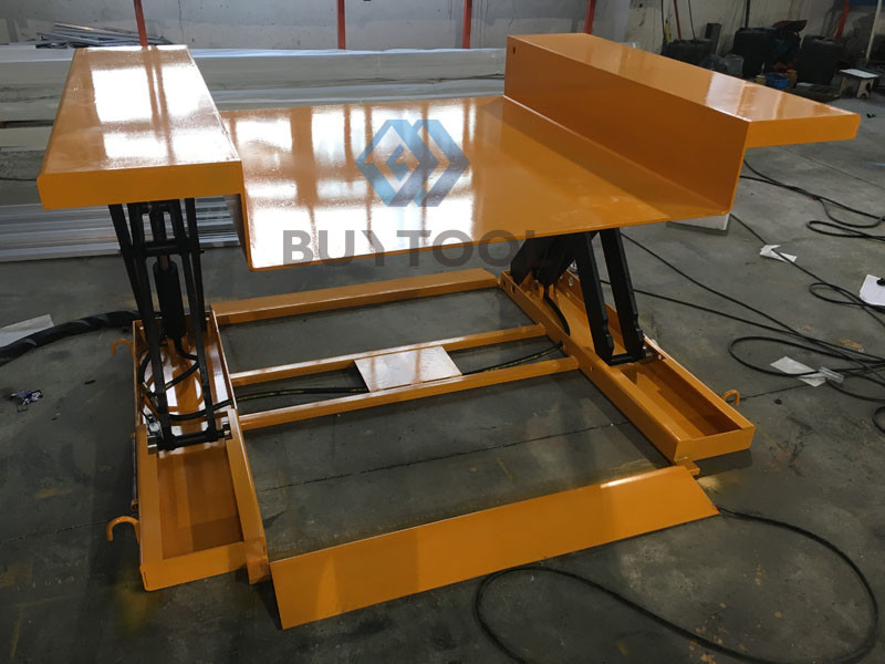 750kg Self Leveling Pallet Table Low Profile Lift Cart 25mm Closed Height
