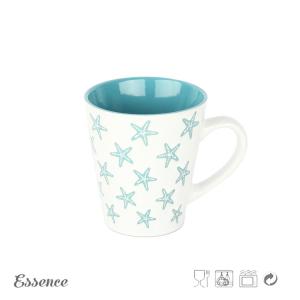 Quality Ceramic Promotional Coffee Mugs With Logo Hand Painted Minimalism 390ml wholesale