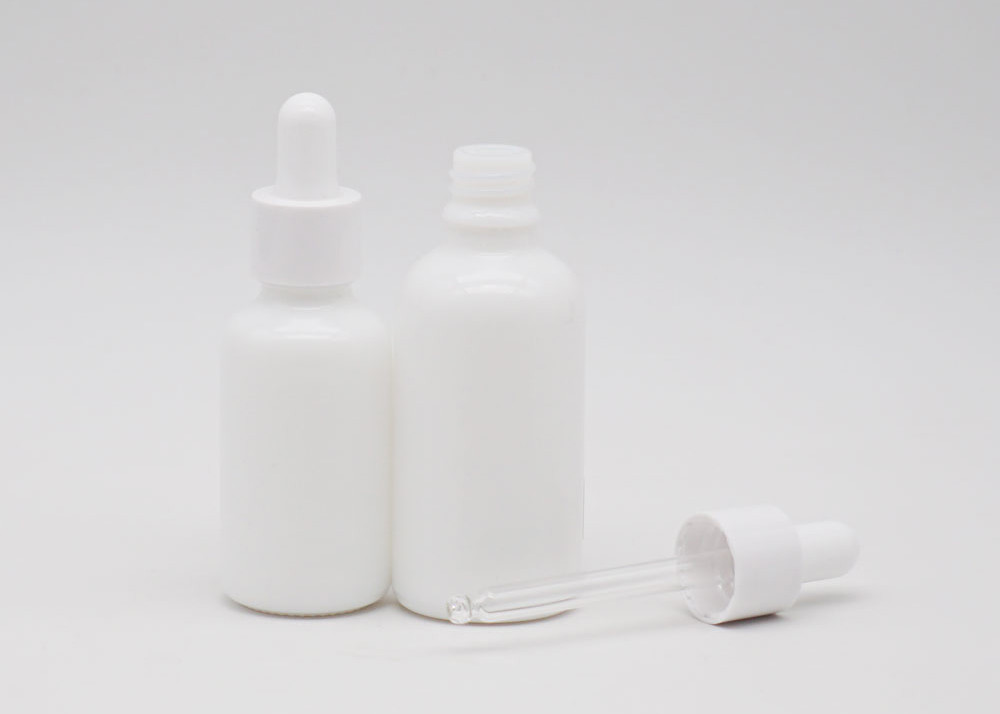 30ml Cylinder Cosmetic Oil Glass Bottle With Various Droppers