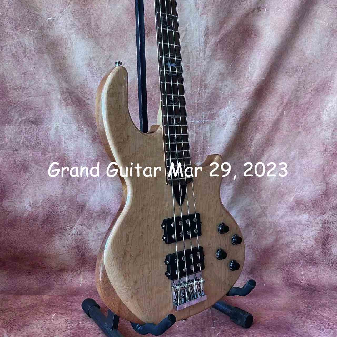Custom WAL Style 4 strings neck through body electric guitar bass active pickup