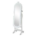 MDF Wood Antique Noble Oval Jewelry Cabinet 160cm Height With Mirror
