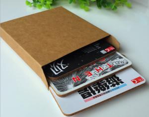 Quality Brown Box packaging Wooden cork coaster Customized size and printed logo for home and hotel wholesale