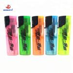 Transparent Color Fashion Electronic Windproof Gas Lighter with Advanced