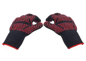 Quality 932 °F Heat Resistant BBQ Gloves Aramid Fiber Material For Protecting Hands wholesale