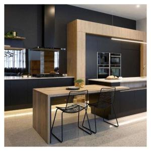 Quality Affordable Wooden Cabinets Kitchen Cabinet Luxury with Veneer and Lacquer Finish wholesale
