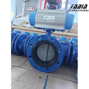 Quality Pneumatic Carbon Steel Flanged Butterfly Valve Low Maintenance For Pulp And Paper Mills wholesale