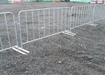 Zinc Coated Steel Pedestrian Crowd Control Barriers For Sport Ground