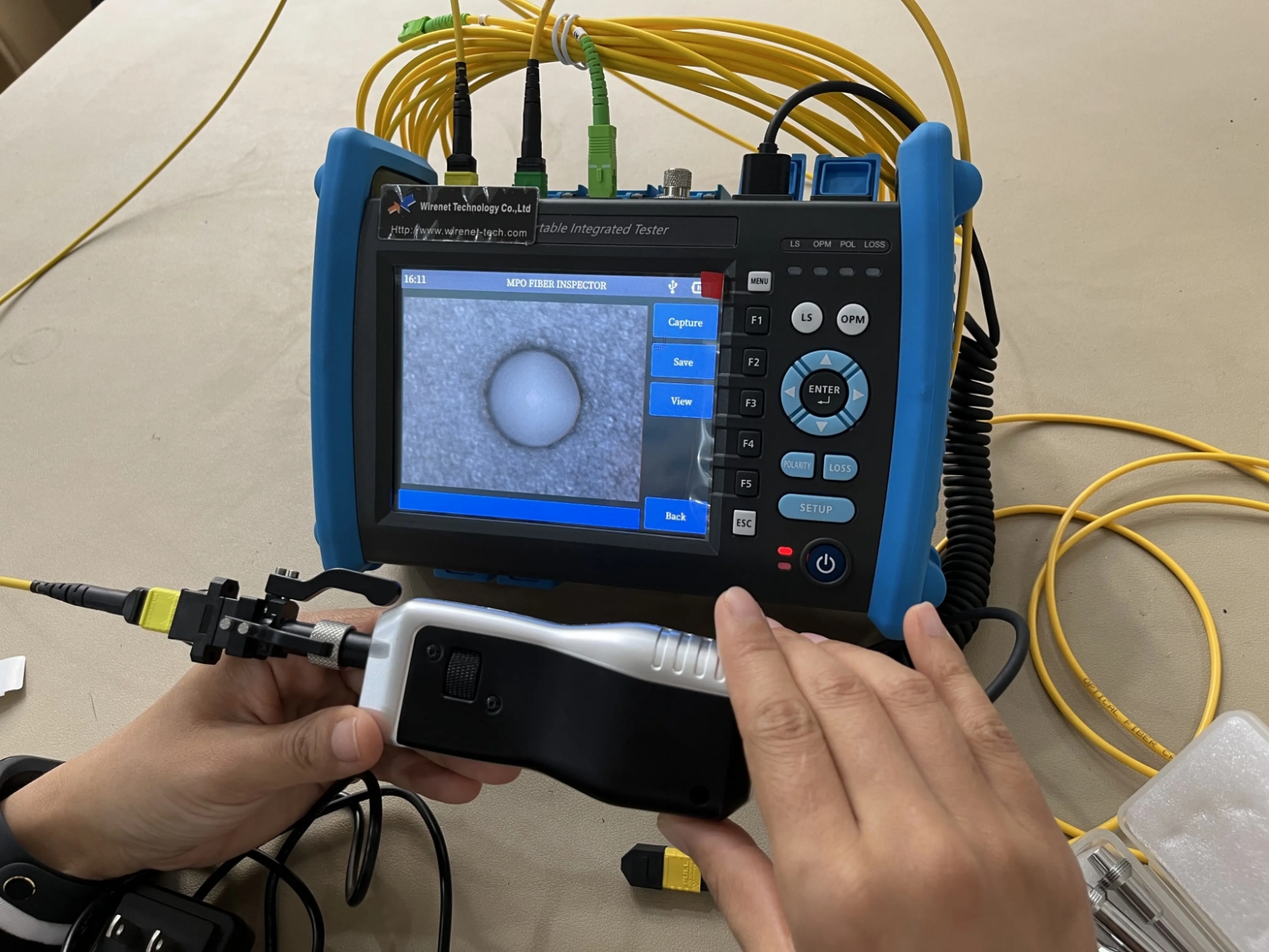 Joinwit JW3502 OTDR Integrated Optical Power Meter for 12/24 Core MPO Fiber Optic Testing