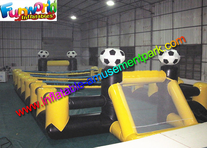 Adult / Kids Summer Funny Inflatable Football Field Durable Crazy For Funny